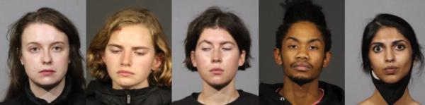 Mugshots of individuals arrested at protests in Manhattan Wednesday, Nov. 4, 2020. 