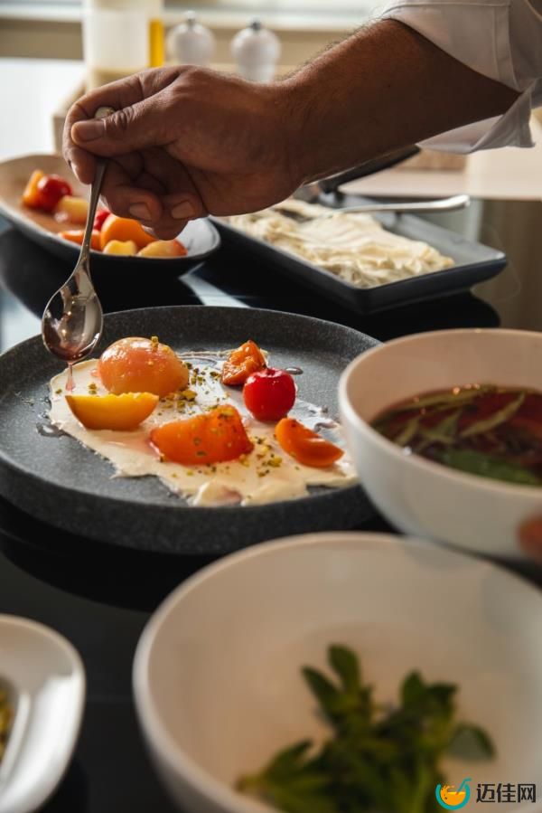 Interior of food at One Club.
