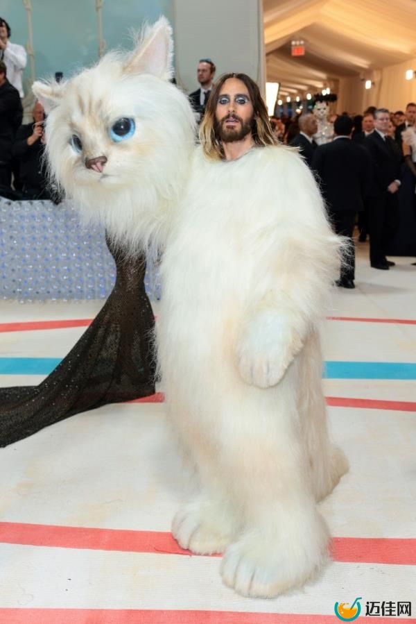Jared Leto, dressed as Choupette, attends The 2023 Met Gala Celebrating 