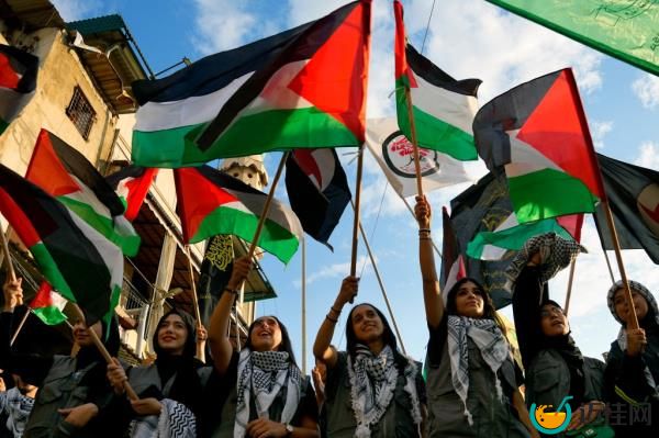 Women wave Palestinian flags during a rally in solidarity with the Palestinian people in Gaza, at Bourj al-Barajneh Palestinian refugee camp, in Beirut, Lebanon, Wednesday, Oct. 11, 2023.