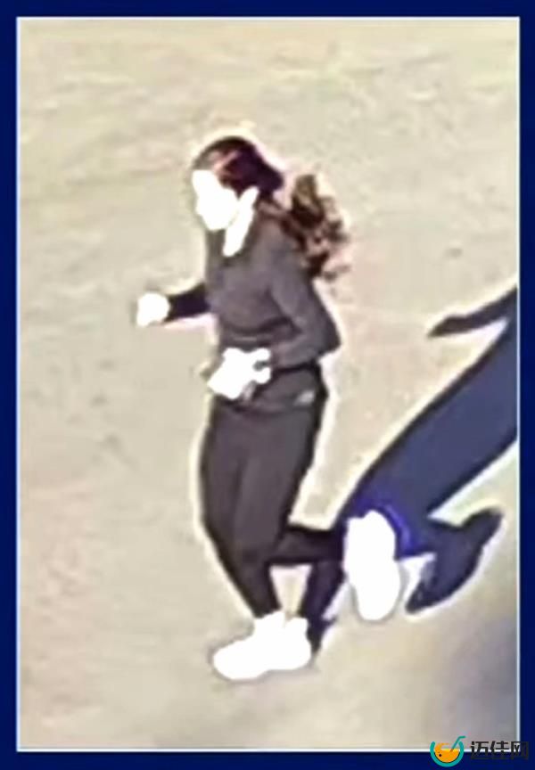 A photo of Riley jogging shortly before she was murdered.