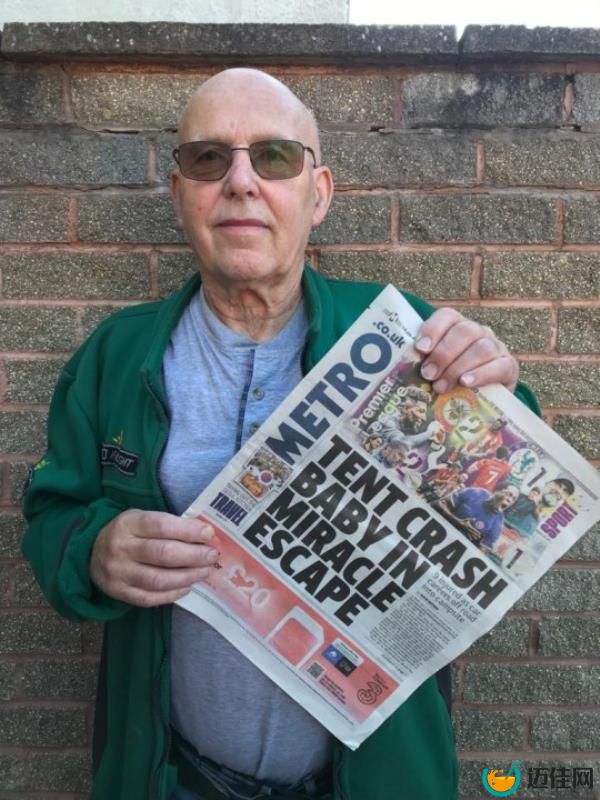 Alan has been hailed a hero after raising the alarm with the lady