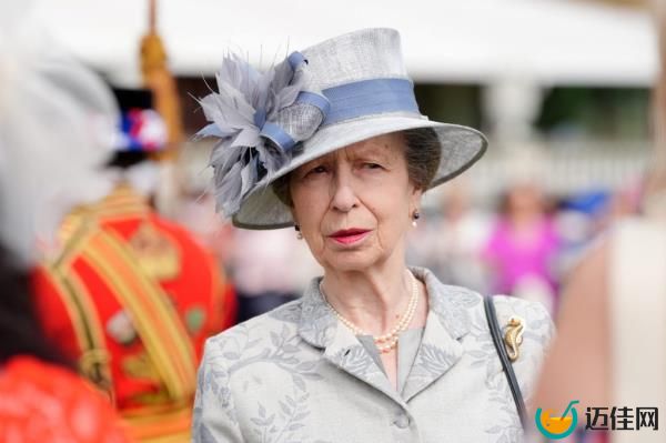 Princess Anne greeting guests at the Royal Natio<em></em>nal Lifeboat Institution Garden Party at Buckingham Palace, celebrating the charity