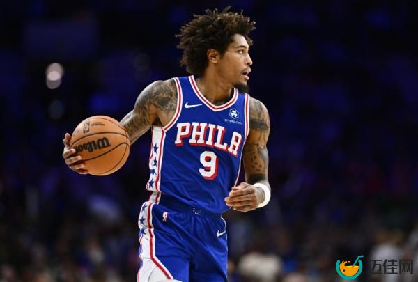 Philadelphia 76ers guard Kelly Oubre Jr (9) controls the ball against the Boston Celtics in the third quarter at Wells Fargo Center.