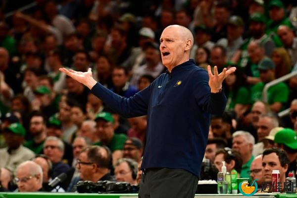ndiana Pacers head coach Rick Carlisle  reacts against the Boston Celtics during the second half for game one of the eastern co<em></em>nference finals for the 2024 NBA playoffs at TD Garden.