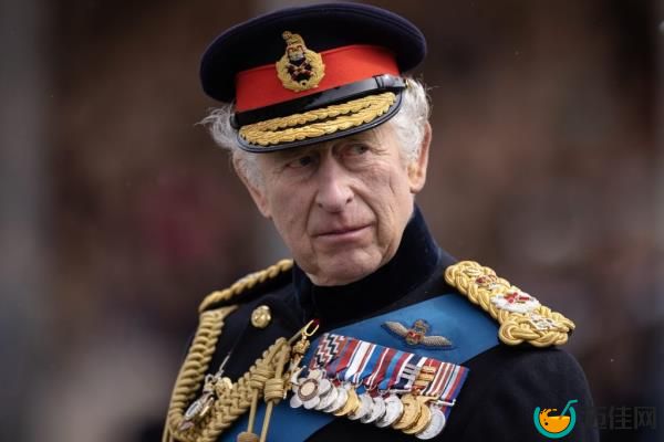 King Charles III inspecting the 200th Sovereign