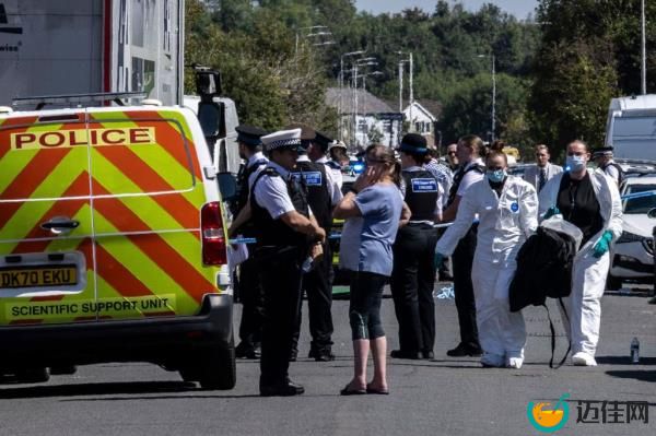 Police work at the scene in Southport, England, wher<em></em>e a man has been detained and a knife has been seized after a number of people were injured in a reported stabbing.