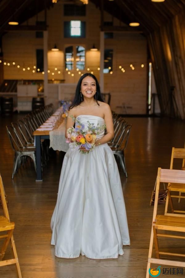 Mo<em></em>nica Razak in her wedding dress. 