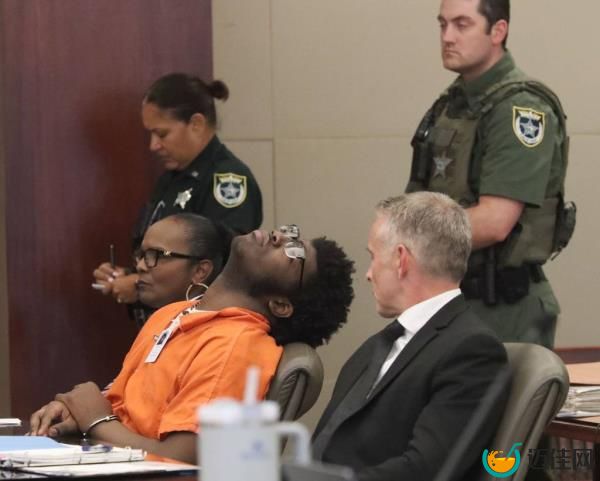 Depa reacts after learning his prison sentence on Aug. 6, 2024 in the Kim C. Hammond Justice Center in Brunnell, Florida. 