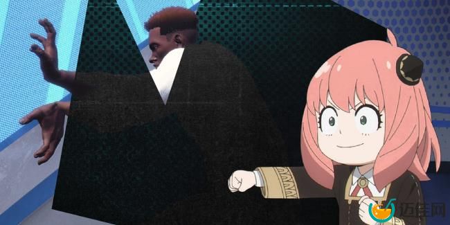 Anya from Spy x Family next to a player character in Street Fighter 6 doing a hadouken