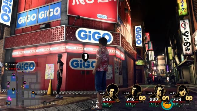 GiGo arcade in Like A Dragon: Infinite Wealth.