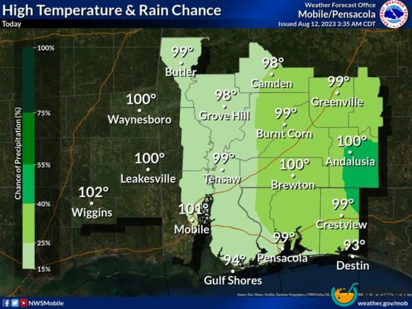 Southwest Alabama forecast