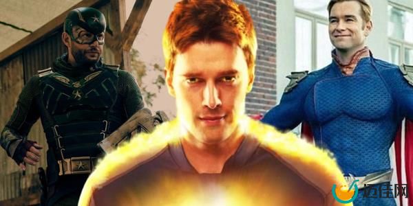 Collage of Soldier Boy, Golden Boy and Homelander from The Boys