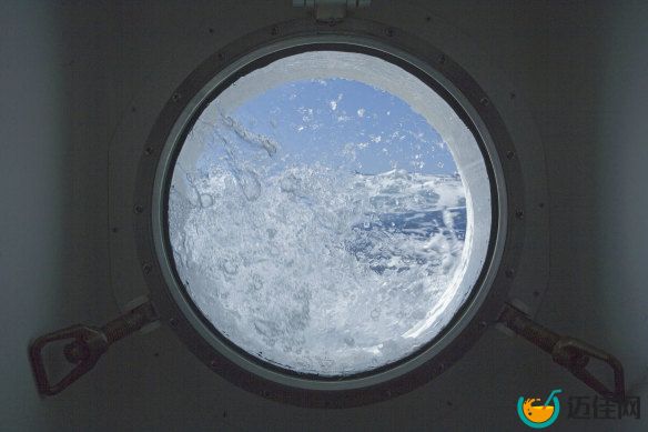 Guy Griffiths escaped the sinking ship through a porthole.